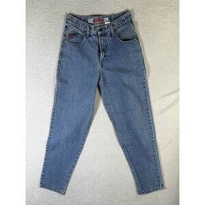 Vintage Road Rags Jeans Womens sz 1/2 25x30 Blue High Rise Medium Wash Denim